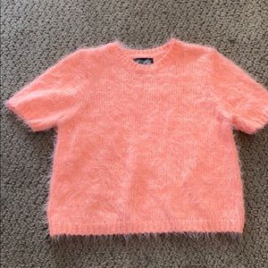 Topshop fuzzy tee